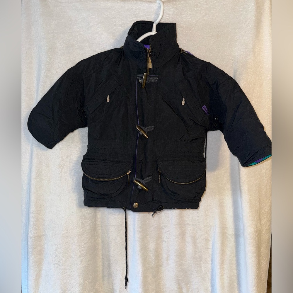 Vintage London Fog size 3T kids unisex black ski snowboard jacket
